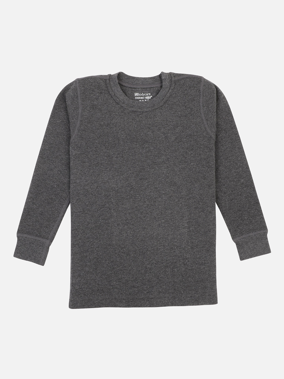 BODYCARE INSIDER Kids Grey Melange Solid Thermal Top