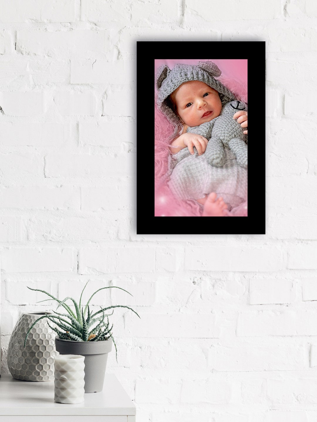 eCraftIndia Black Wall Collage Photo Frames