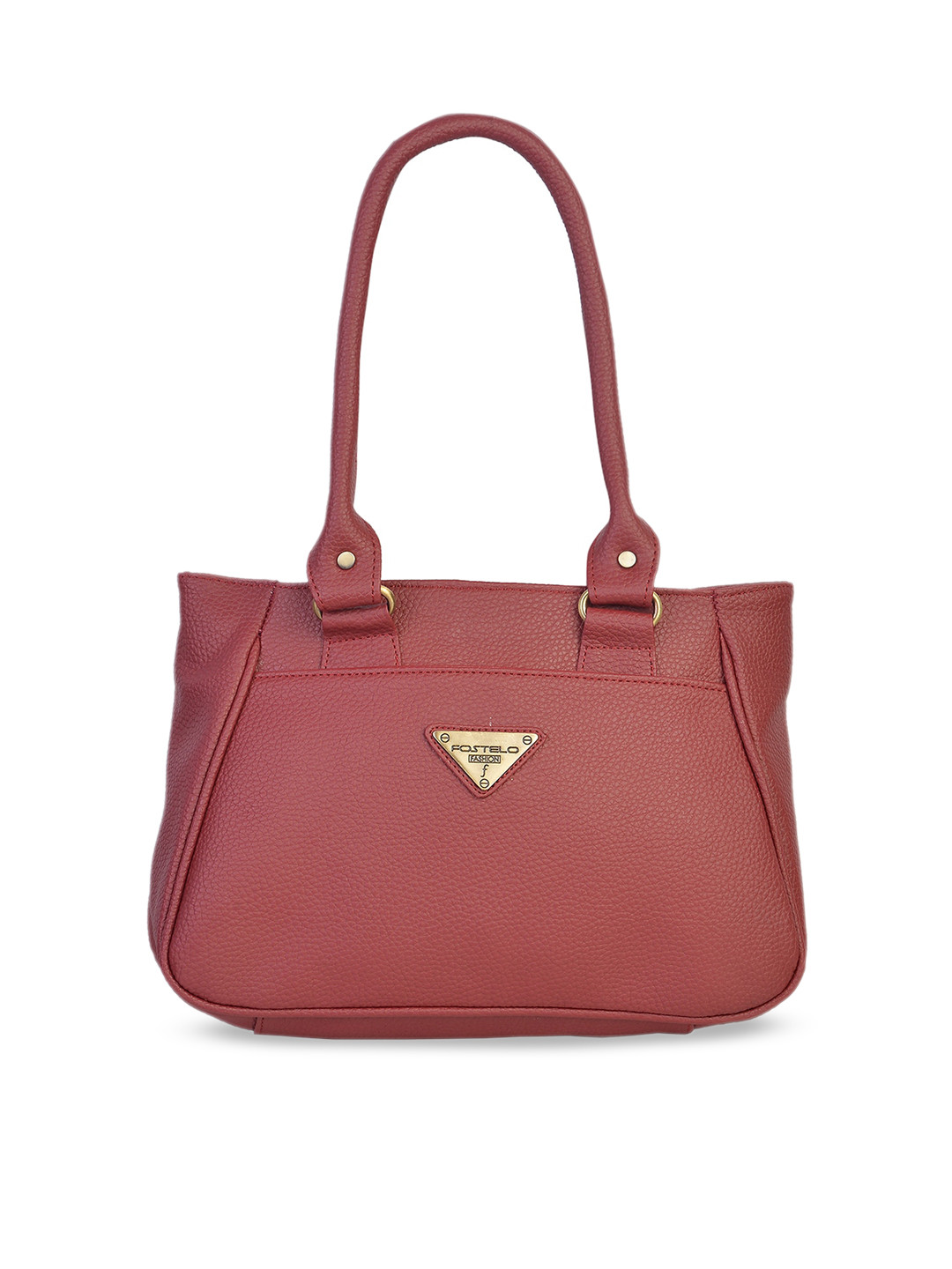 Fostelo Maroon Textured Shoulder Bag