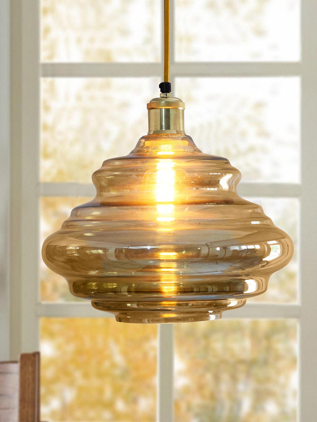 THE LIGHT STORE Grey Solid Hanging Light