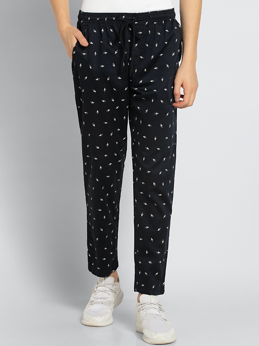 Buy Van Heusen Men Printed Drawstring Waist Ultra Soft Athleisure Pyjamas Track Pants for Men 12540636 Myntra