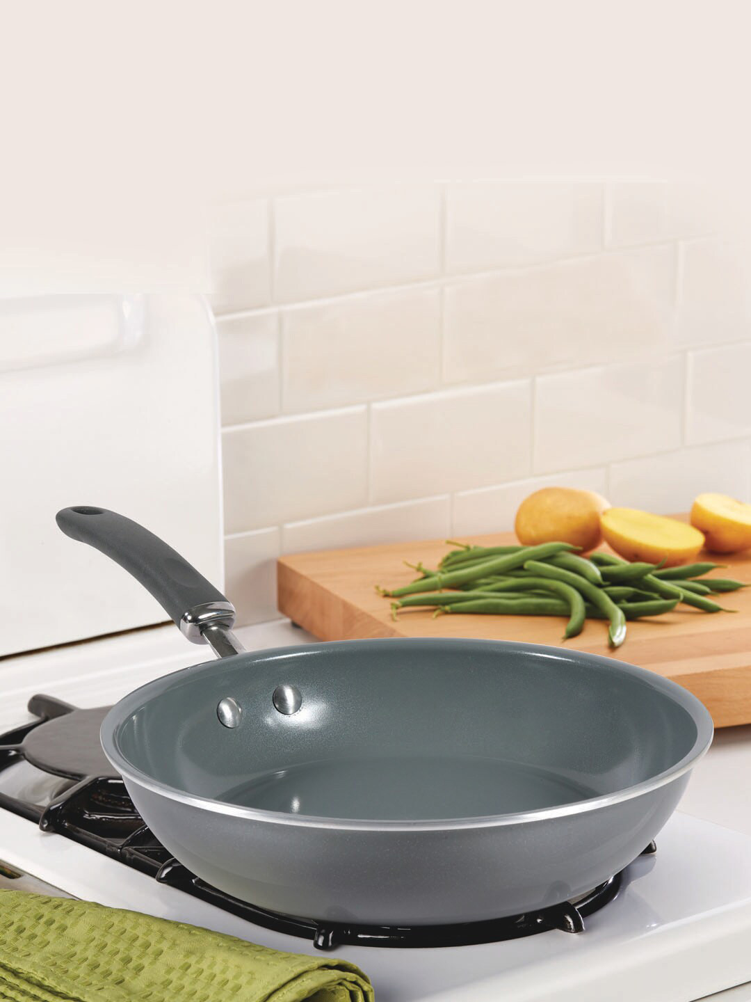 MEYER Grey Anzen Ceramic Coated Cookware Frying pan