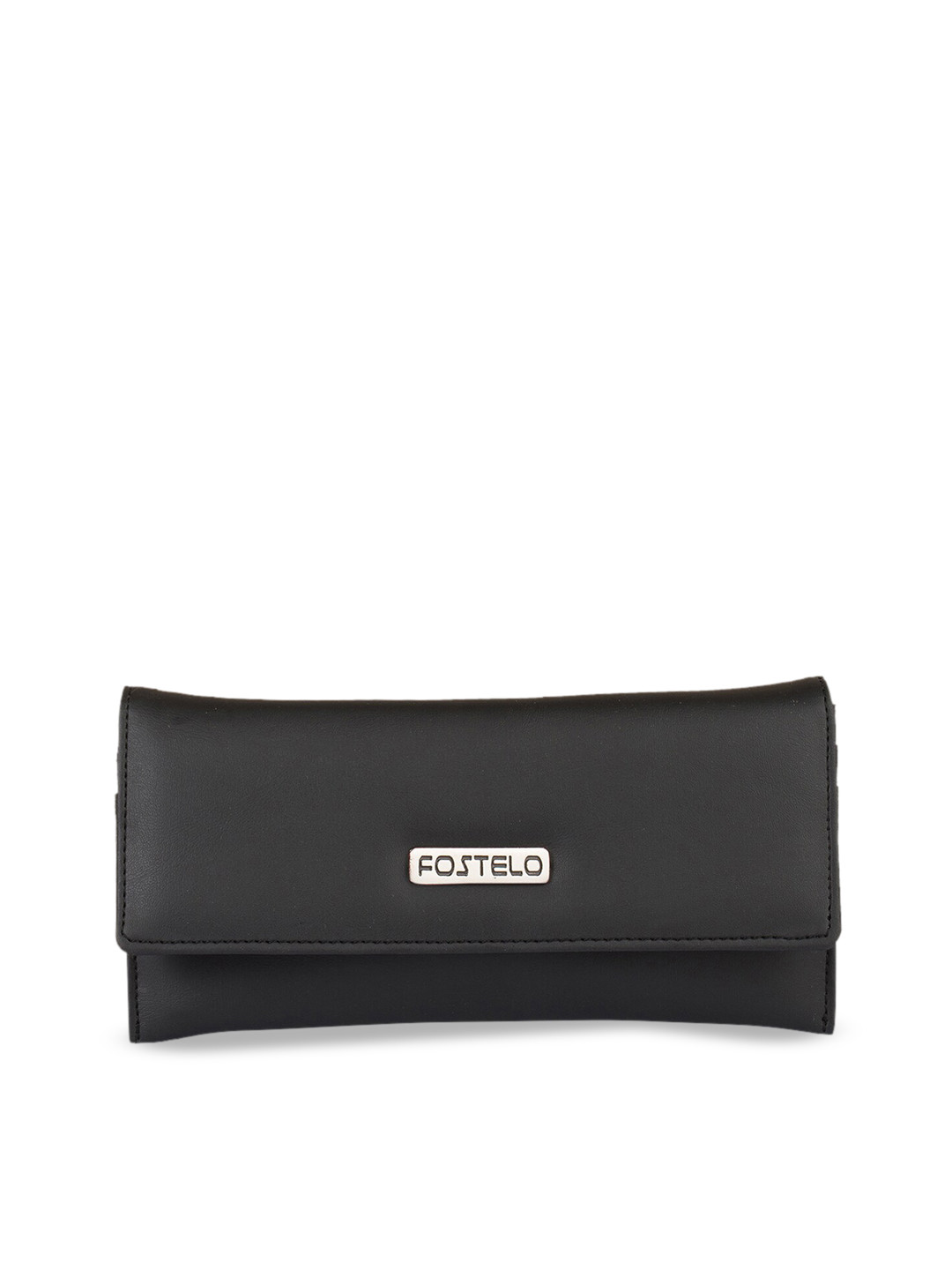 Fostelo Black Solid Purse Clutch