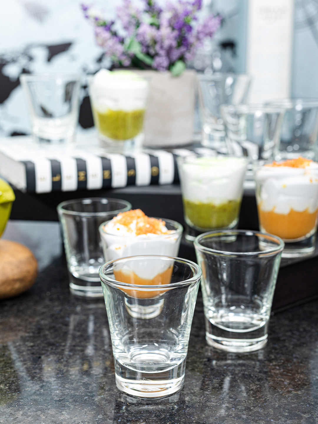 GOODHOMES Set of 12 Transparent Shot Glasses