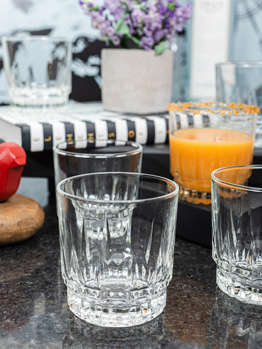 GOODHOMES Transparent 12pcs Tumbler Glass Set