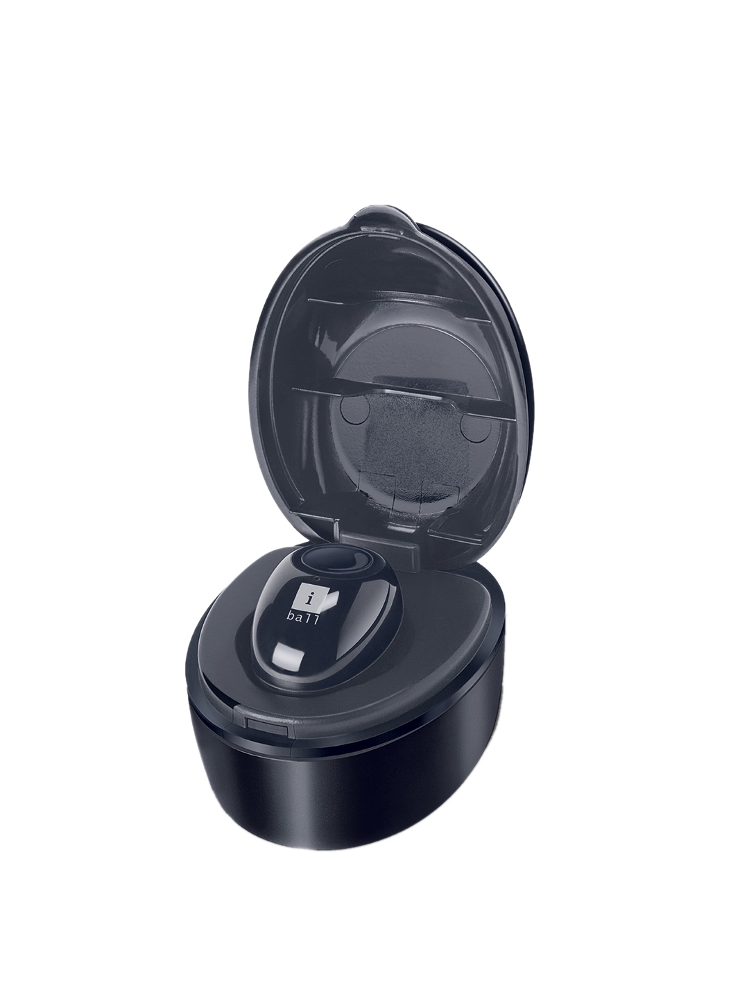 iball Unisex Black Solid Nano Earwear Ring Dock B10 Wireless Bluetooth Earphones With In Built Mic