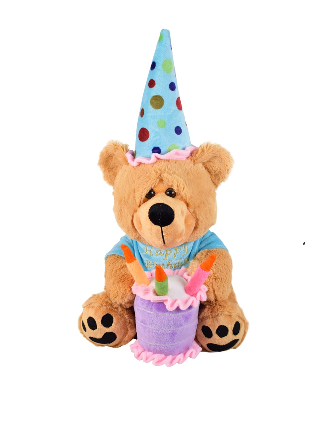 Ultra Kids Brown   Blue Cute Happy Birthday Teddy Bear 11 Inch Soft Toy