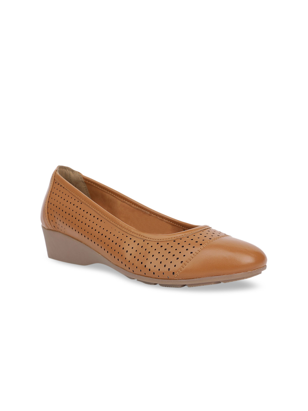 Bata Women Brown Solid Wedges