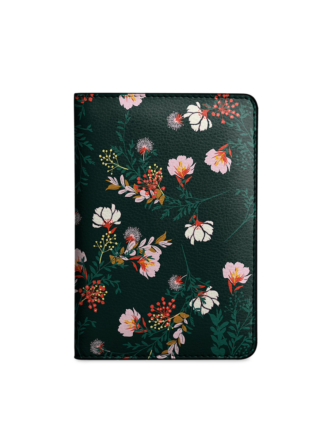 DailyObjects Women Green & Pink Printed Passport Holder