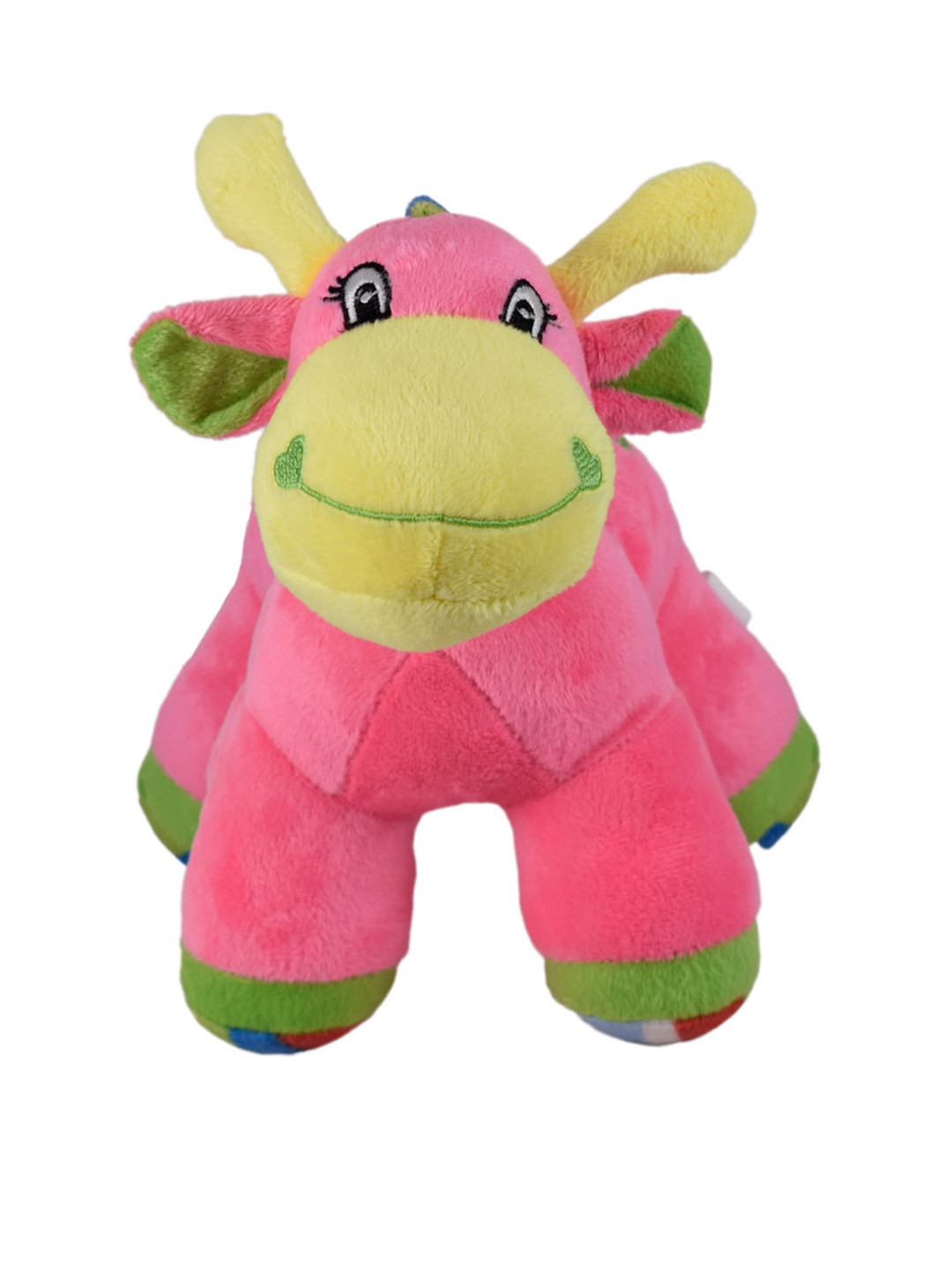 Ultra Kids Pink & Yellow Baby Giraffe With Sound