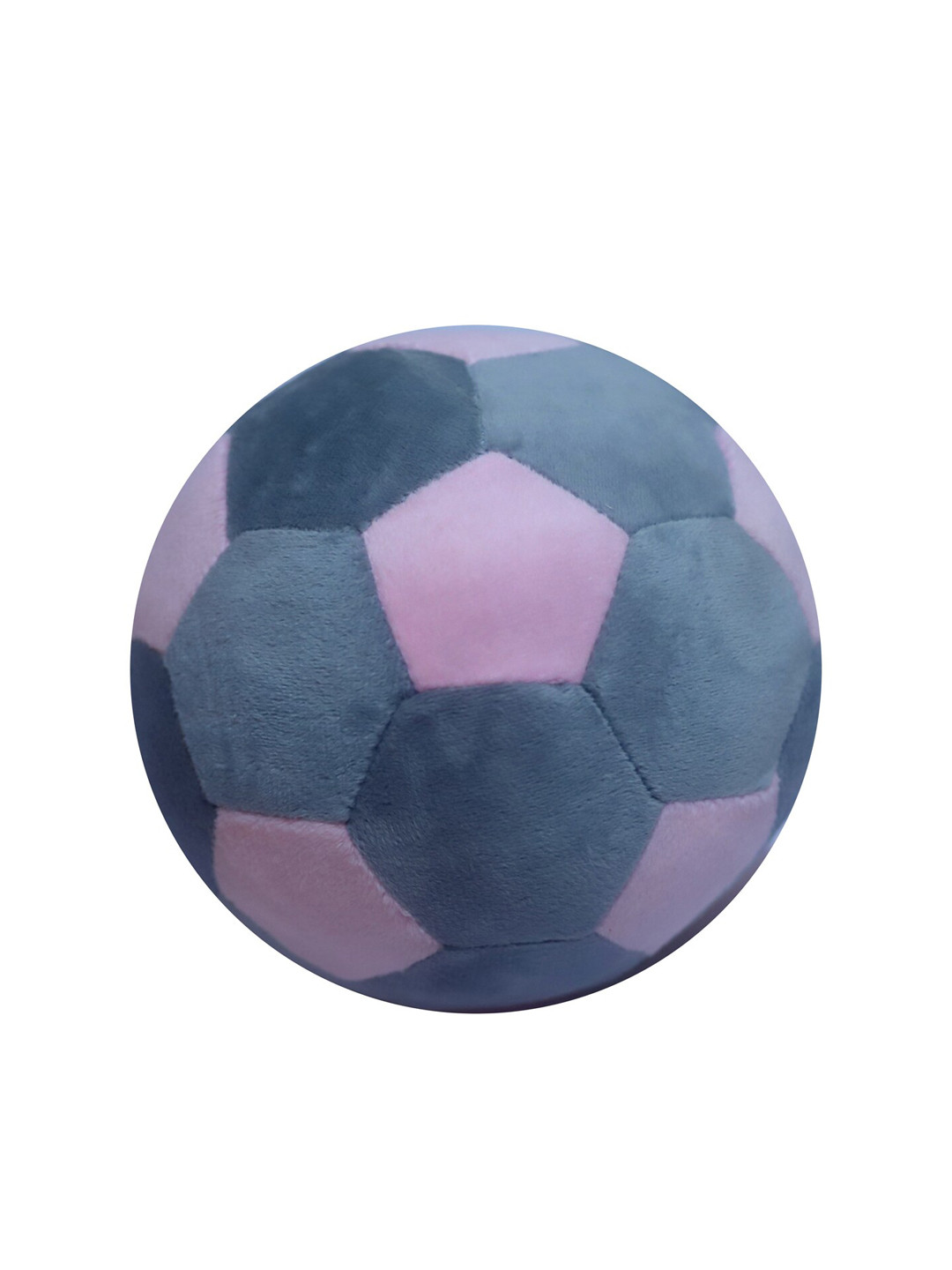 Ultra Unisex Kids Grey & Pink Plush Ball Soft Toy