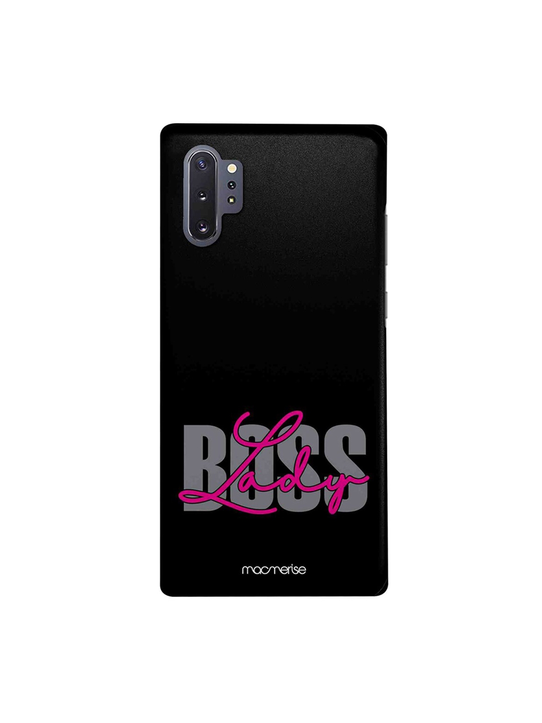 macmerise Black   Grey Boss Lady Printed Samsung Galaxy Note 10 Plus Back Cover