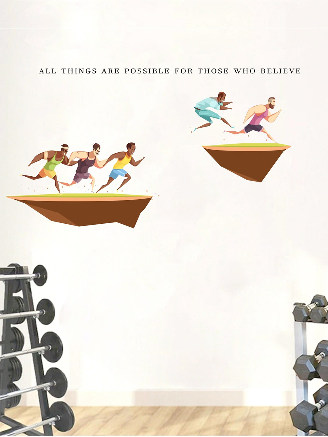 Motivational Quotes Wall Stickers PVC Vinyl,Multicolour