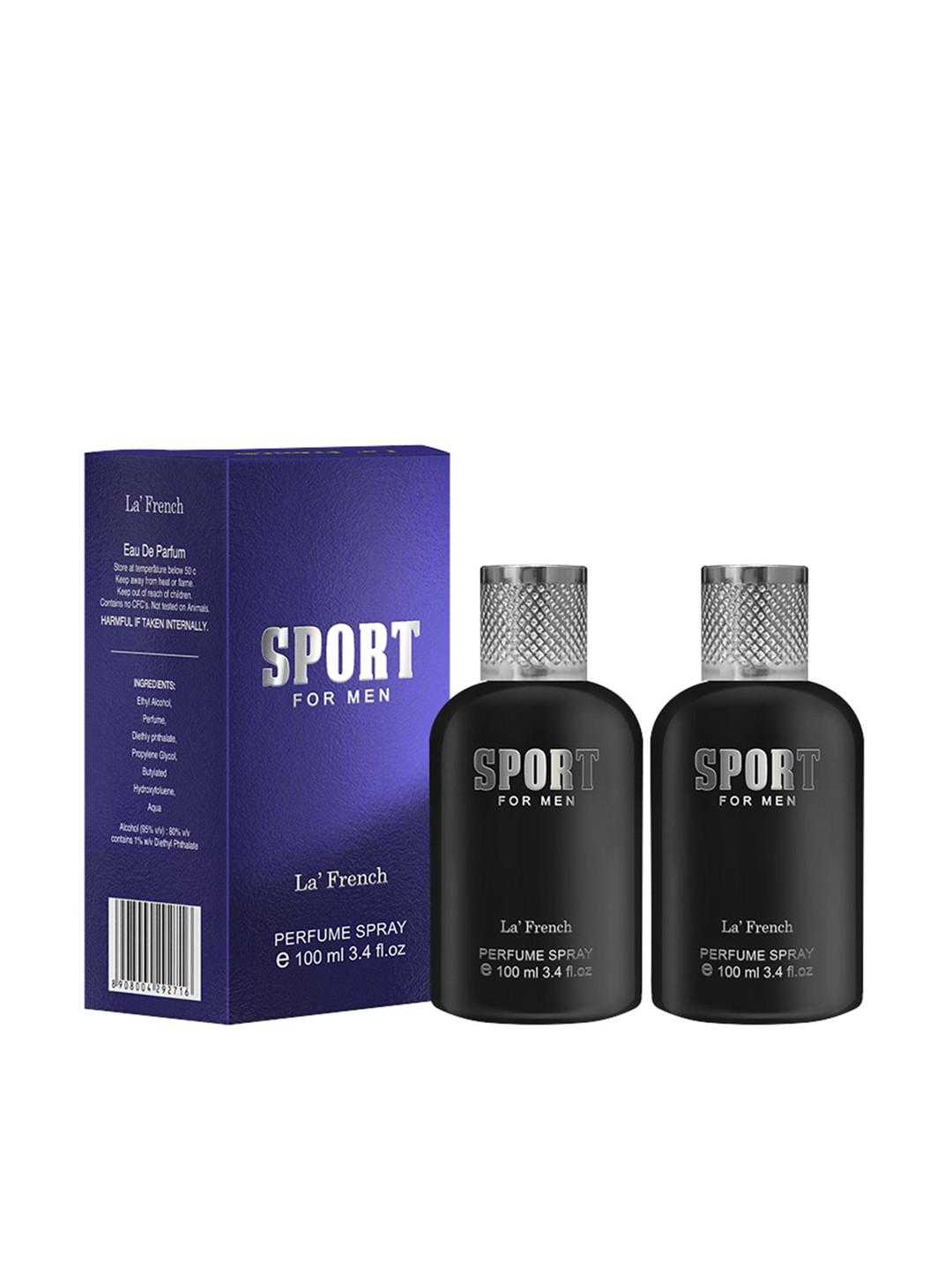 La French Men Pack Of 2 Eau De Parfum