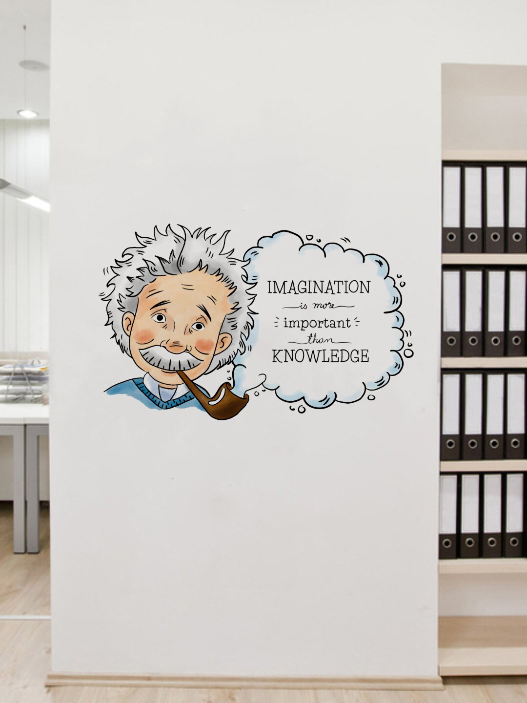 Albert Einstein Imagination Quote Wall Stickers