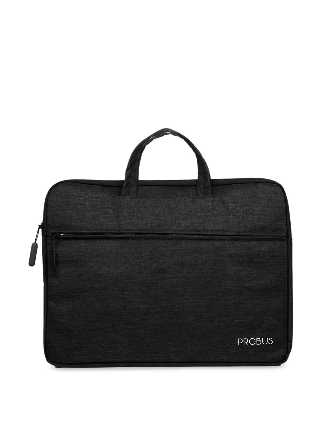 PROBUS Unisex Black Solid 15 Inch Canvas  Laptop Bag