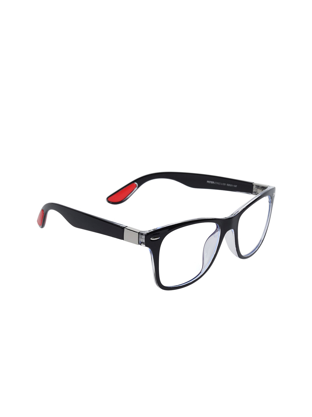 Peter Jones Eyewear Unisex Solid UV 400, AG030 Light Blocking Full Rim Optical Rectangle Frames
