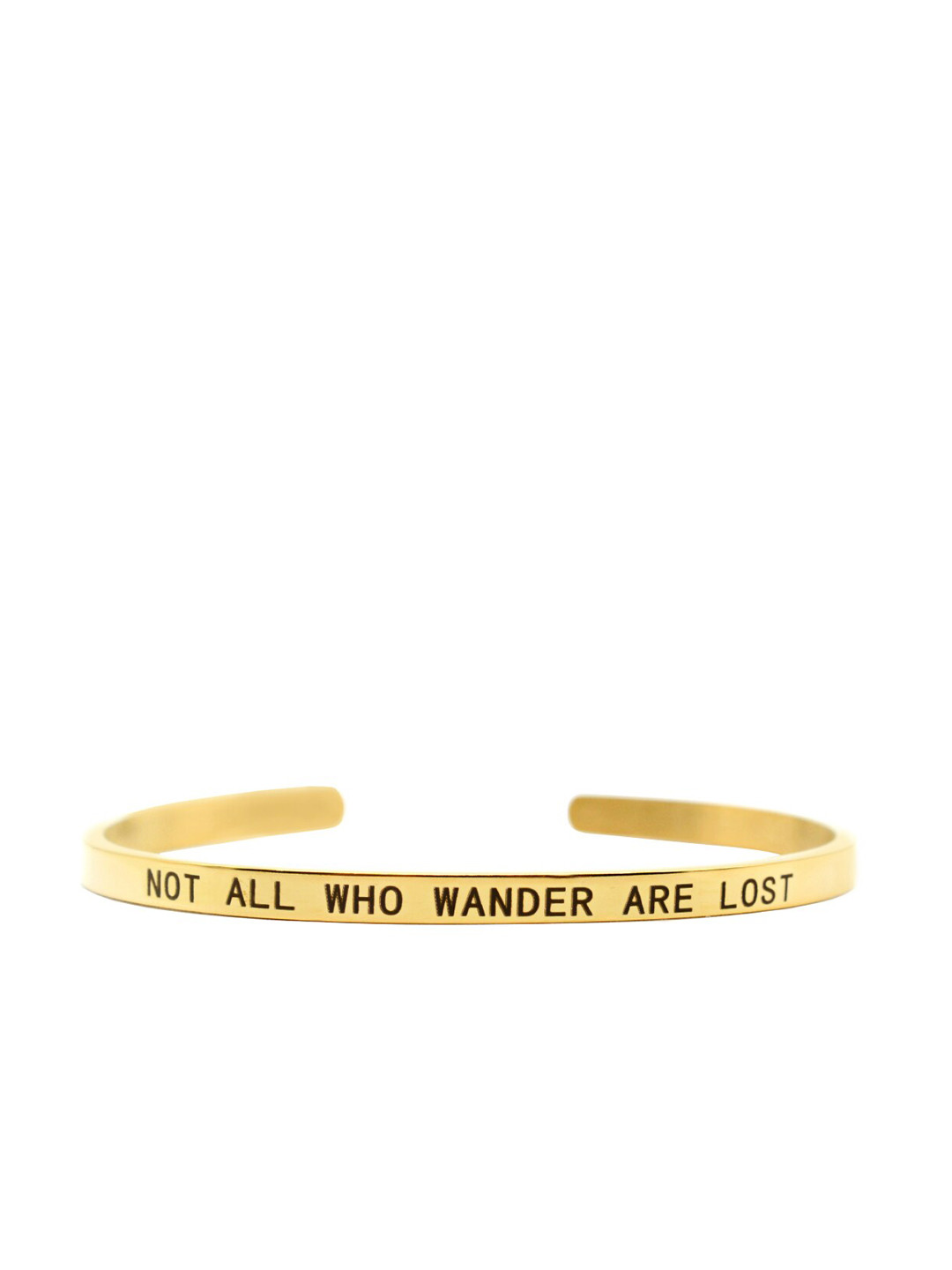 JOKER & WITCH Gold-Plated Black Cuff Bracelet