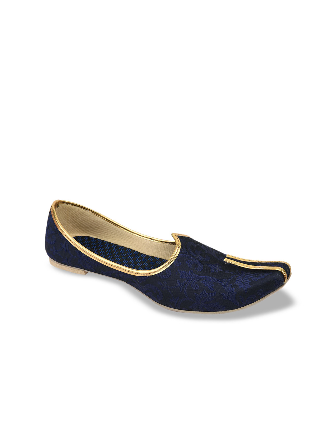 DESI COLOUR Men Blue Mojaris