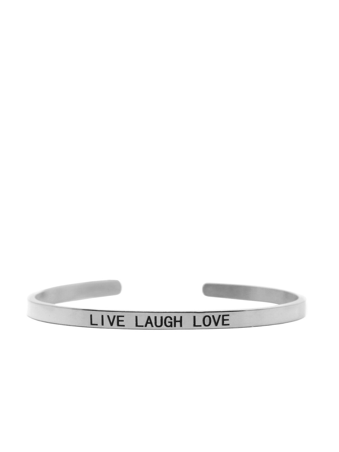JOKER & WITCH Silver-Plated Black Cuff Bracelet
