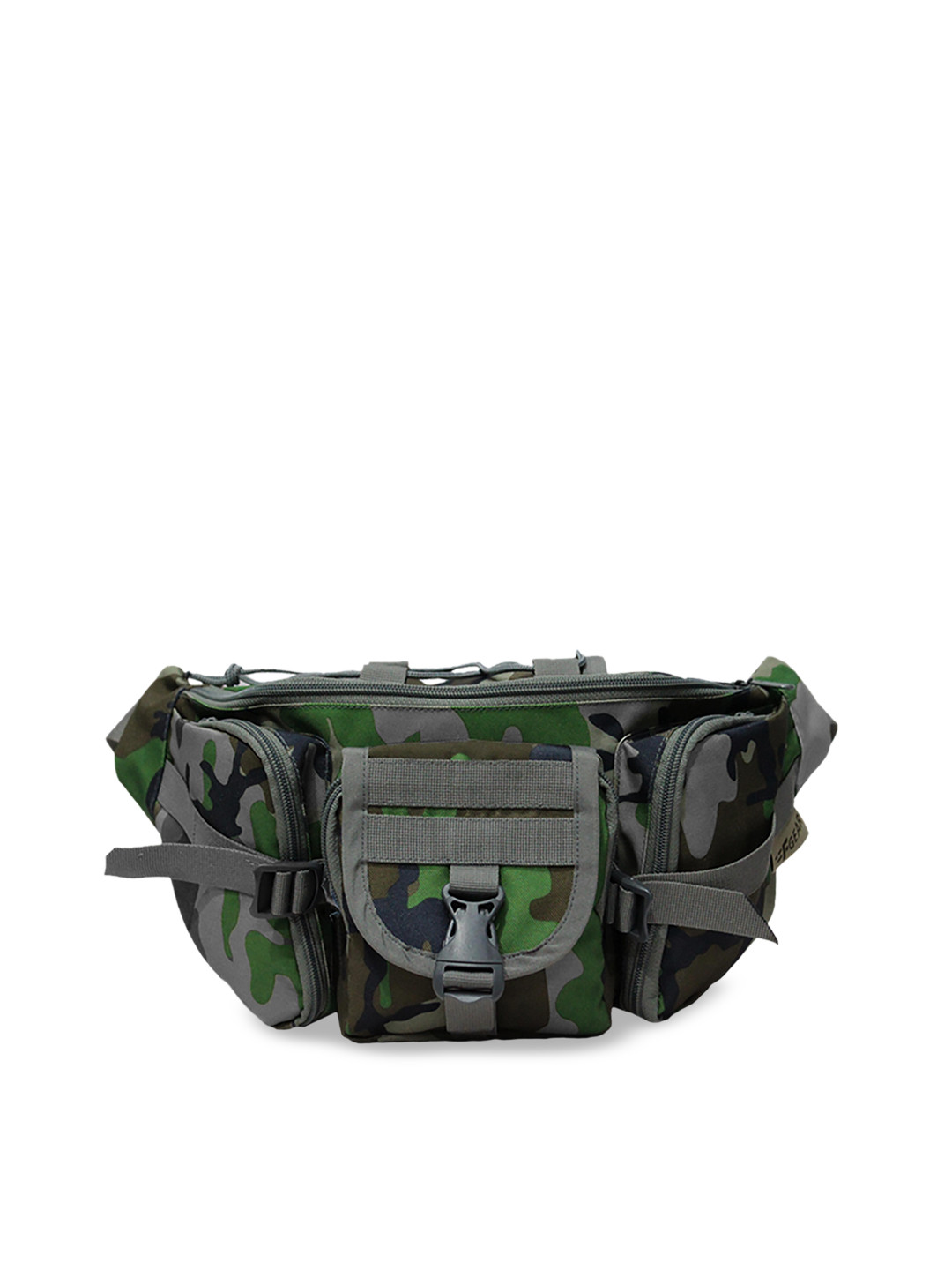 F Gear Unisex Green & Grey Printed Waist Pouch