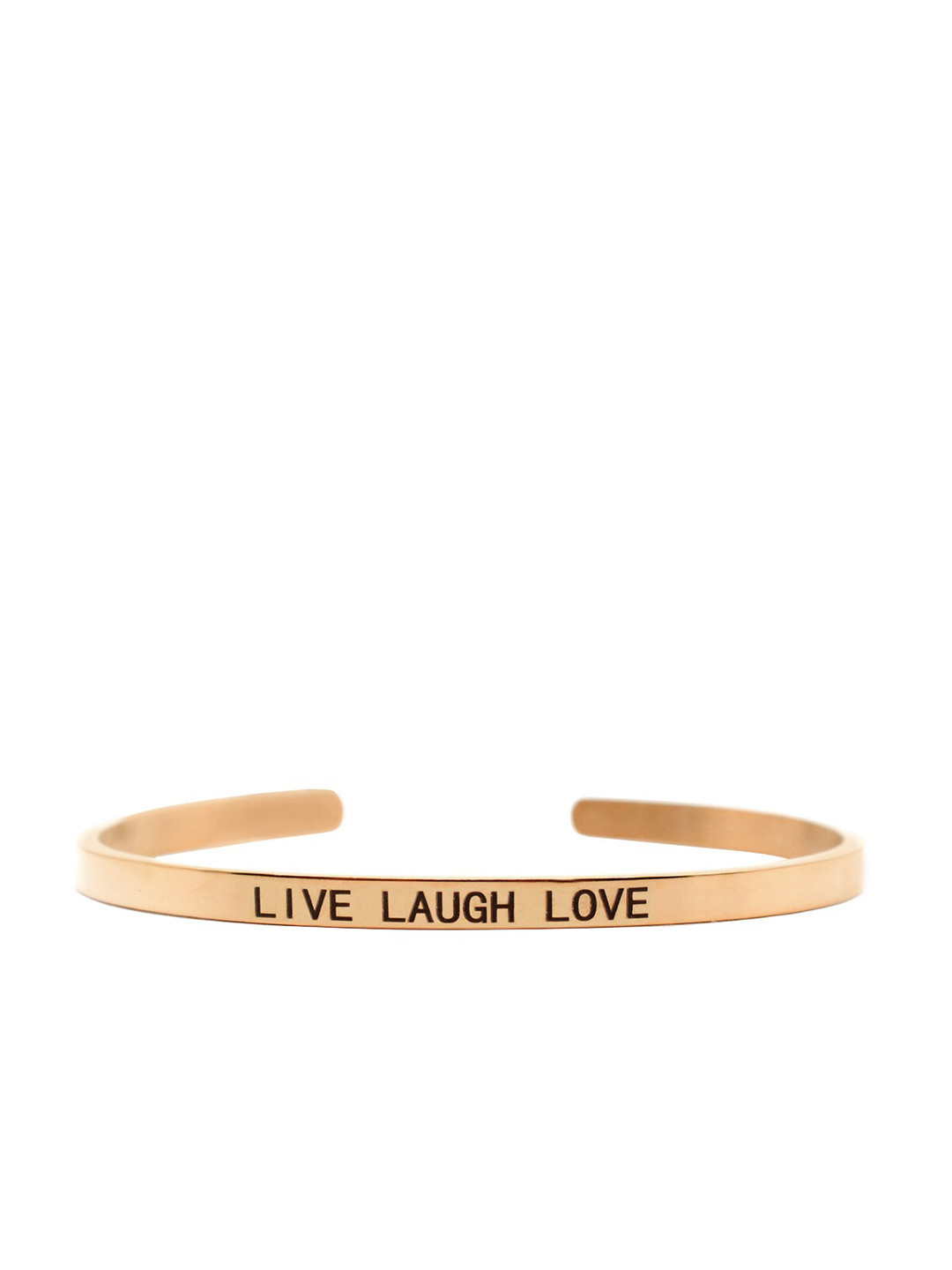 JOKER & WITCH Rose Gold-Plated Black Cuff Bracelet