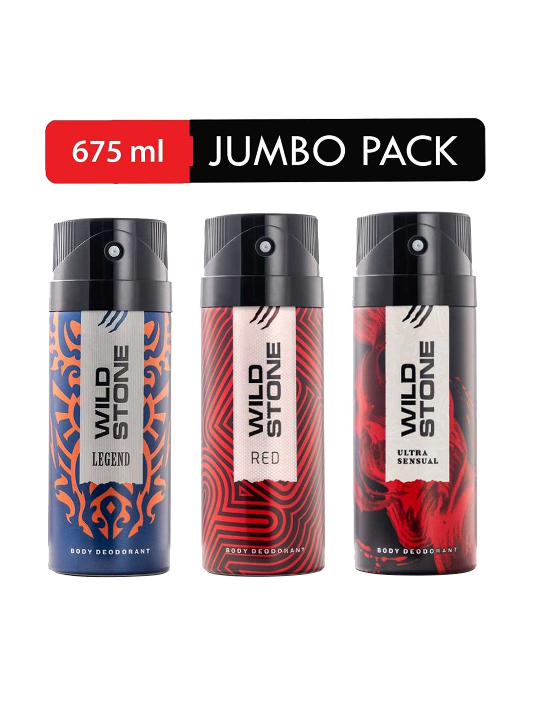Wild stone Men Pack Of 3 Ultra Sensual and Legend Deodorant