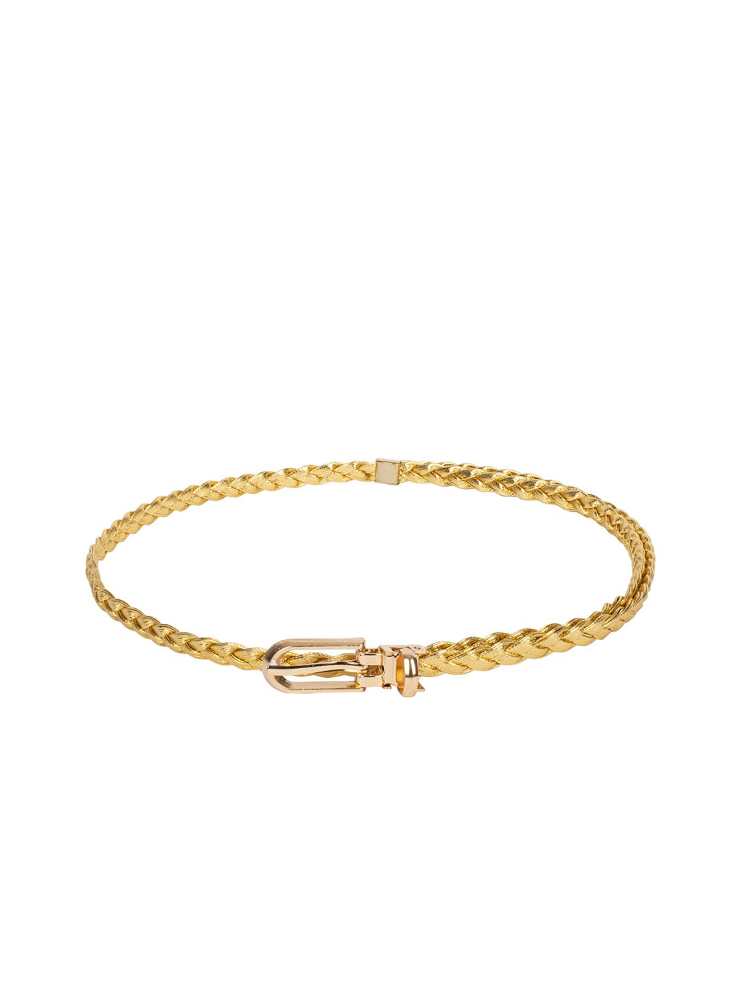 CRUSSET Women Gold-Coloured Woven-Design Belt