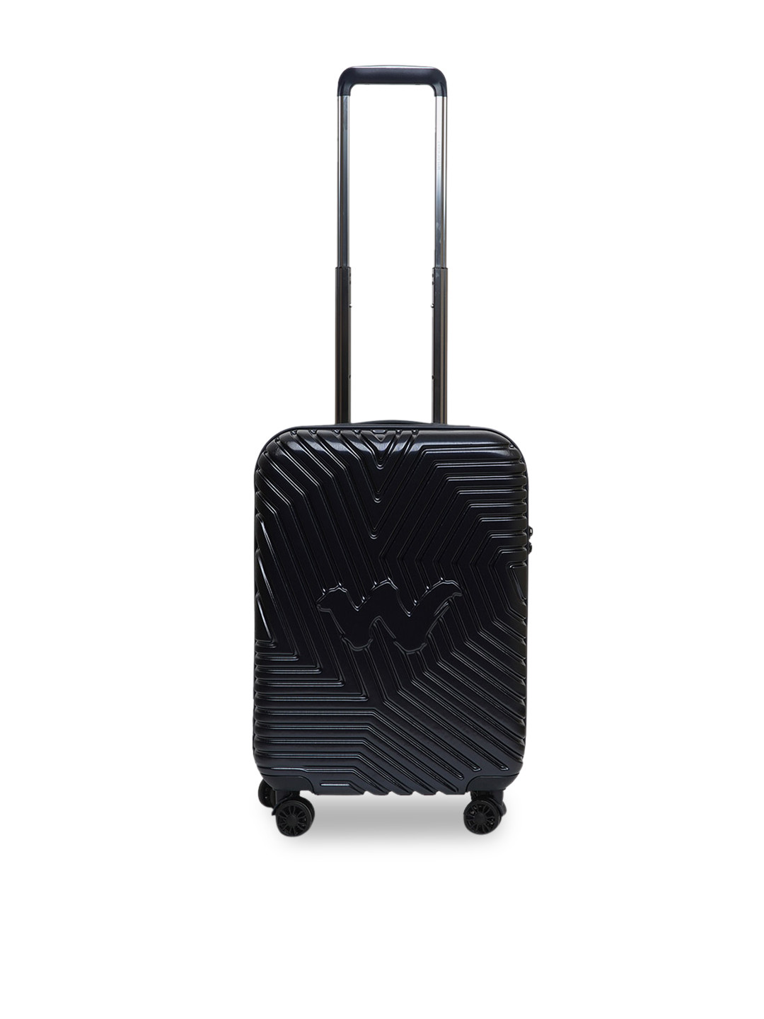 Wildcraft Unisex Navy Blue Textured Hard-Side Cabin Trolley Suitcase