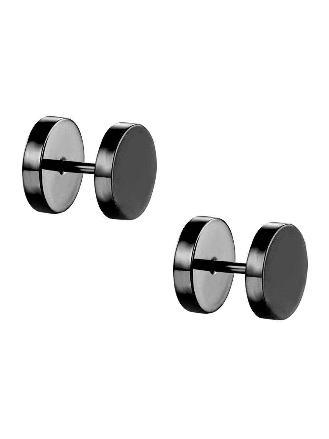 OOMPH Black Contemporary Studs