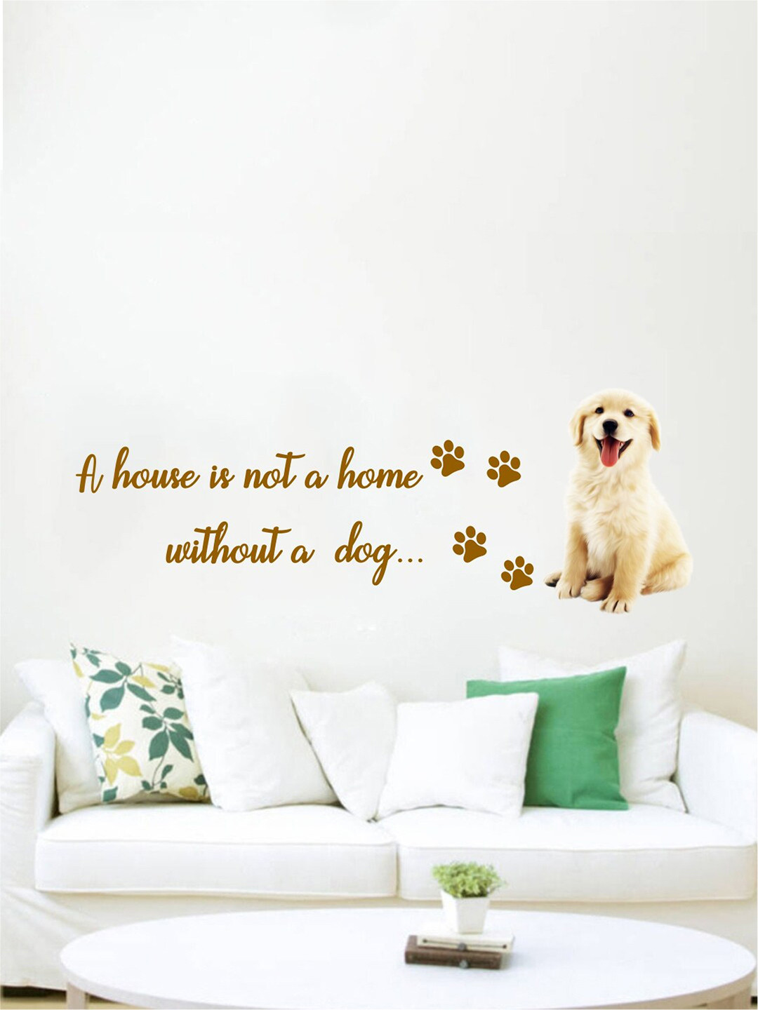 rawpockets Multicolour Pet Quotes Wall Stickers