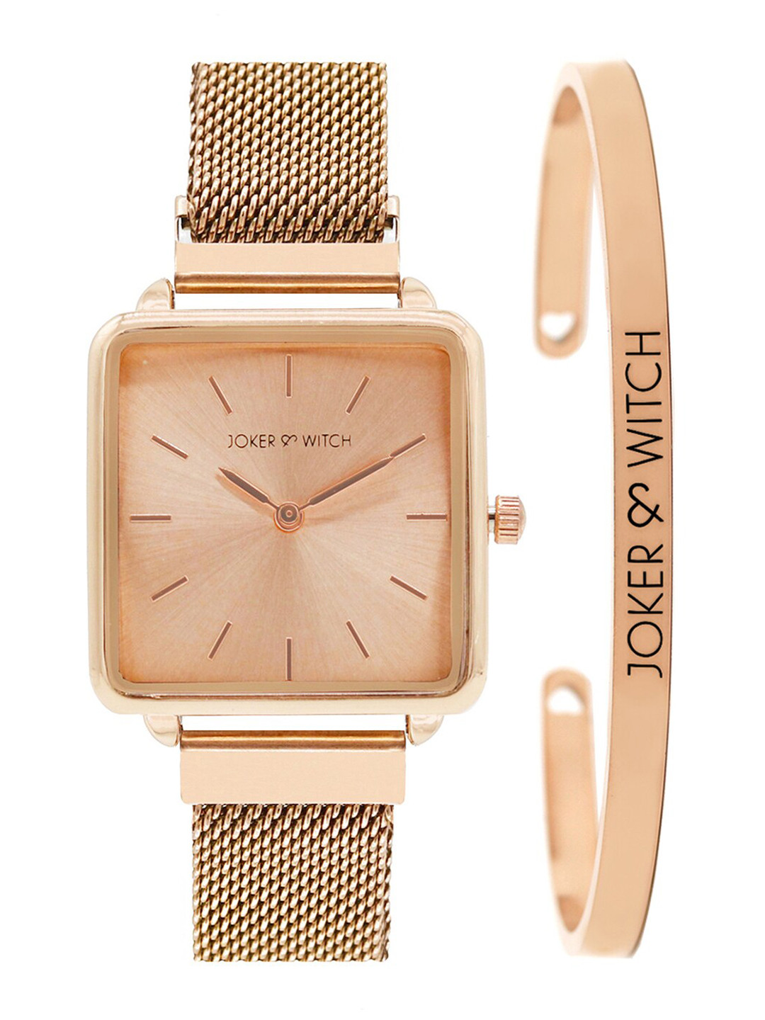JOKER & WITCH Women Rose Gold Watch Gift Set JWBS227