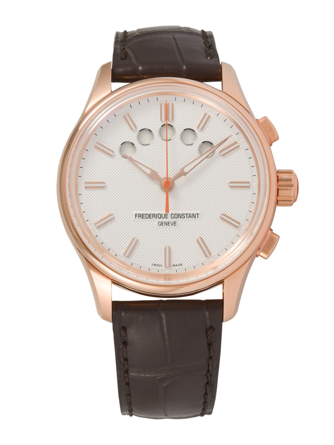 Frederique Constant Men Silver-Toned Analogue Watch FC-380VT4H4
