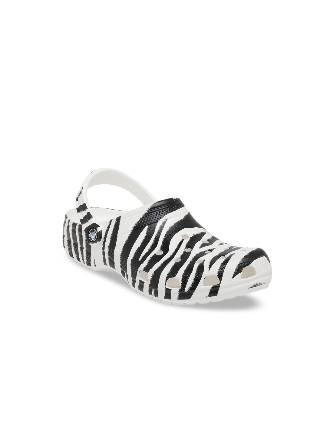Zebra print crocs on sale
