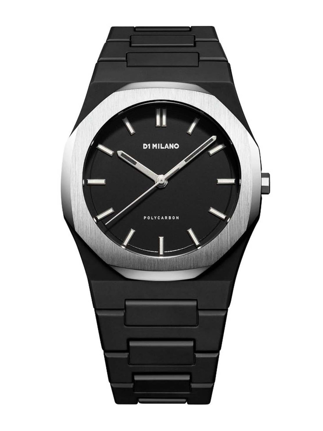 D1 Milano Polycarbon Unisex Black Dial Quartz Analog Watch - PCBJ14