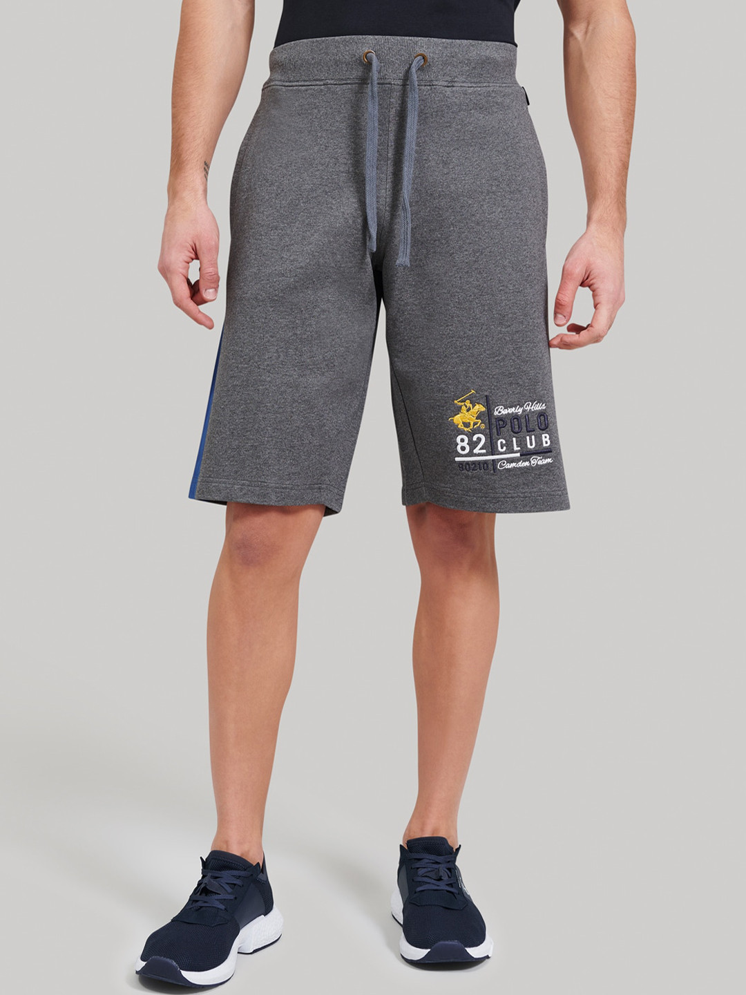 Beverly Hills Polo Club Men Black Solid Regular Fit Regular Shorts