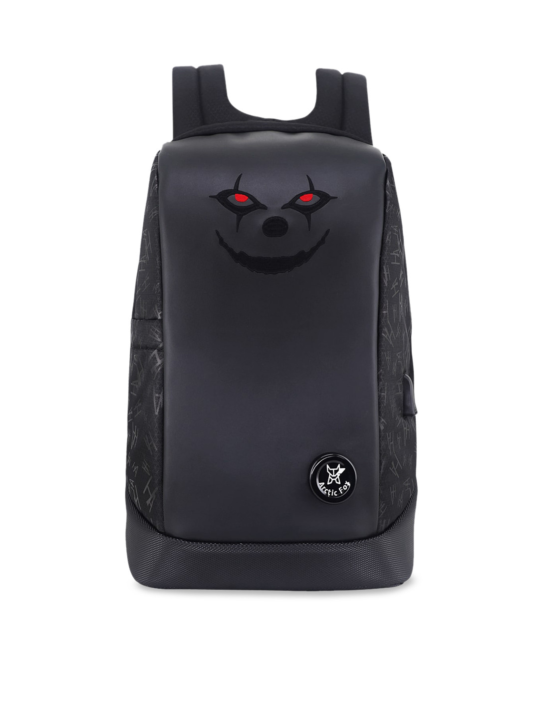 Arctic Fox Unisex Black Printed Laptop Bag