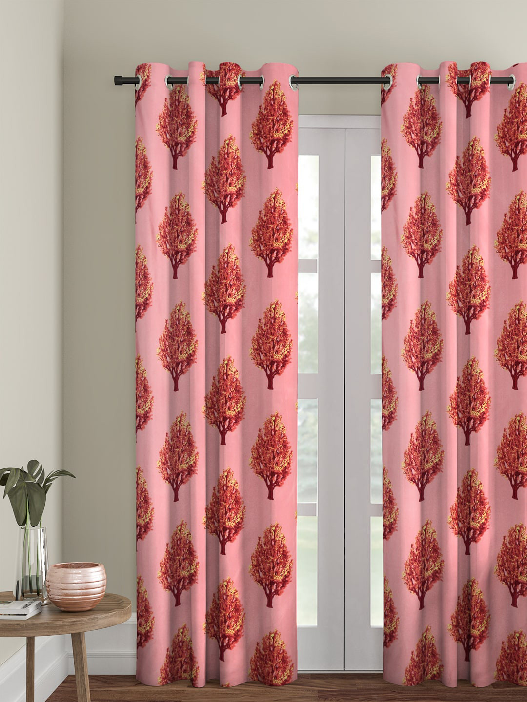 Cortina Pink Single Curtain Curtain