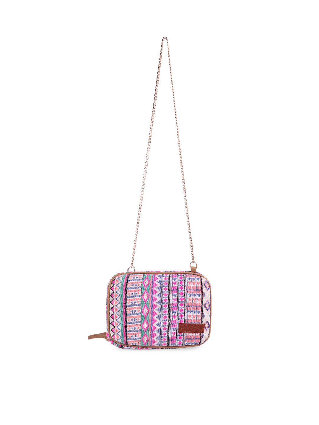 ASTRID Pink Self Design Sling Bag