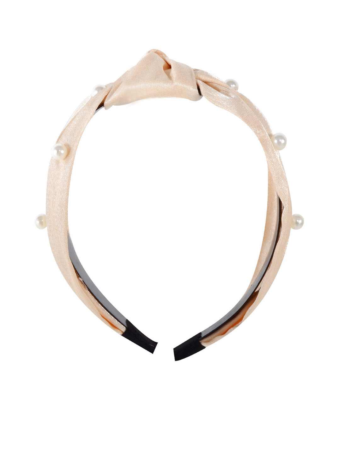 BuckleUp Cream-Coloured Embellished Hairband