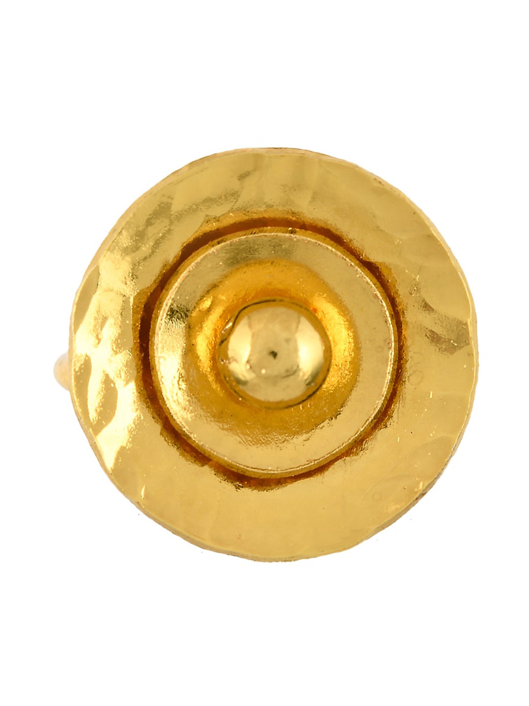 Silvermerc Designs Gold-Plated Handcrafted Finger Ring