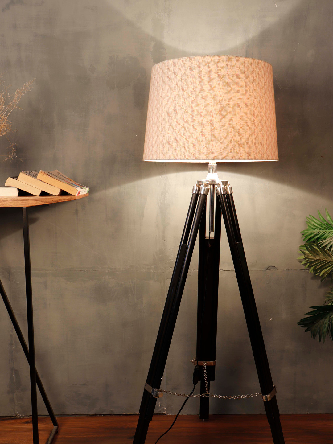 Grated Ginger Beige Printed Lamp Shade