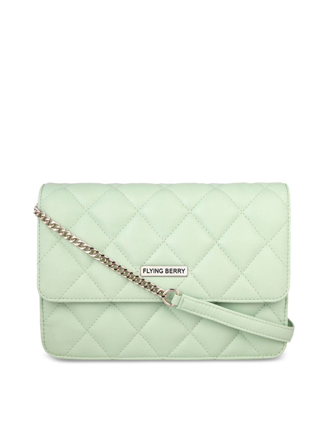FLYING BERRY Green Textured Sling Bag