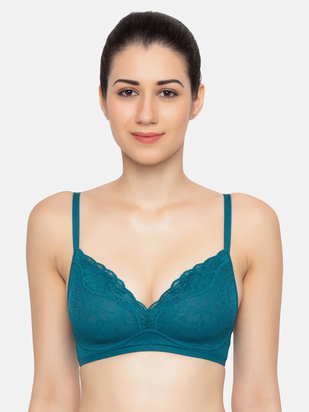 Triumph Plunge Neck Padded Wireless Ultrasmart 4D Technology Fit Smart Bra