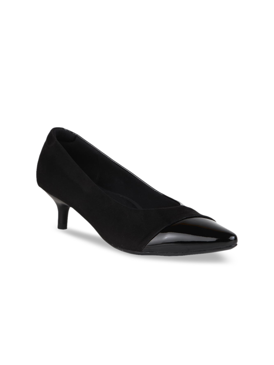 Rocia Women Black Solid Pumps