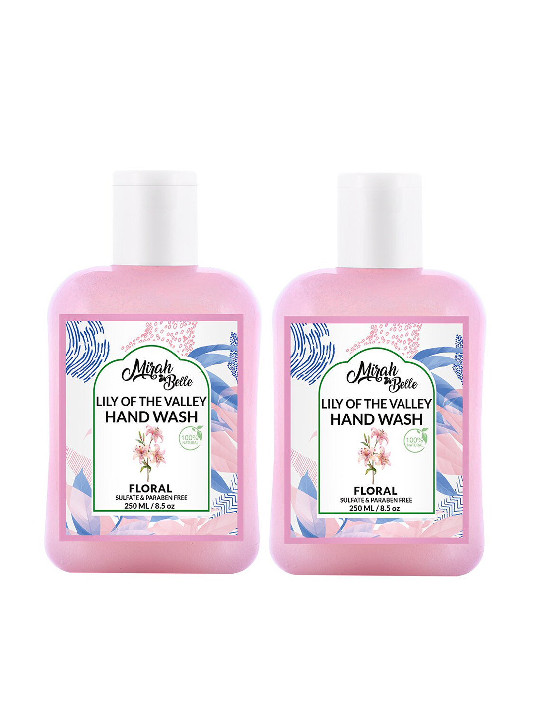 Mirah Belle Unisex Pack Of 2 Pink Lily Hand Wash 500 ml