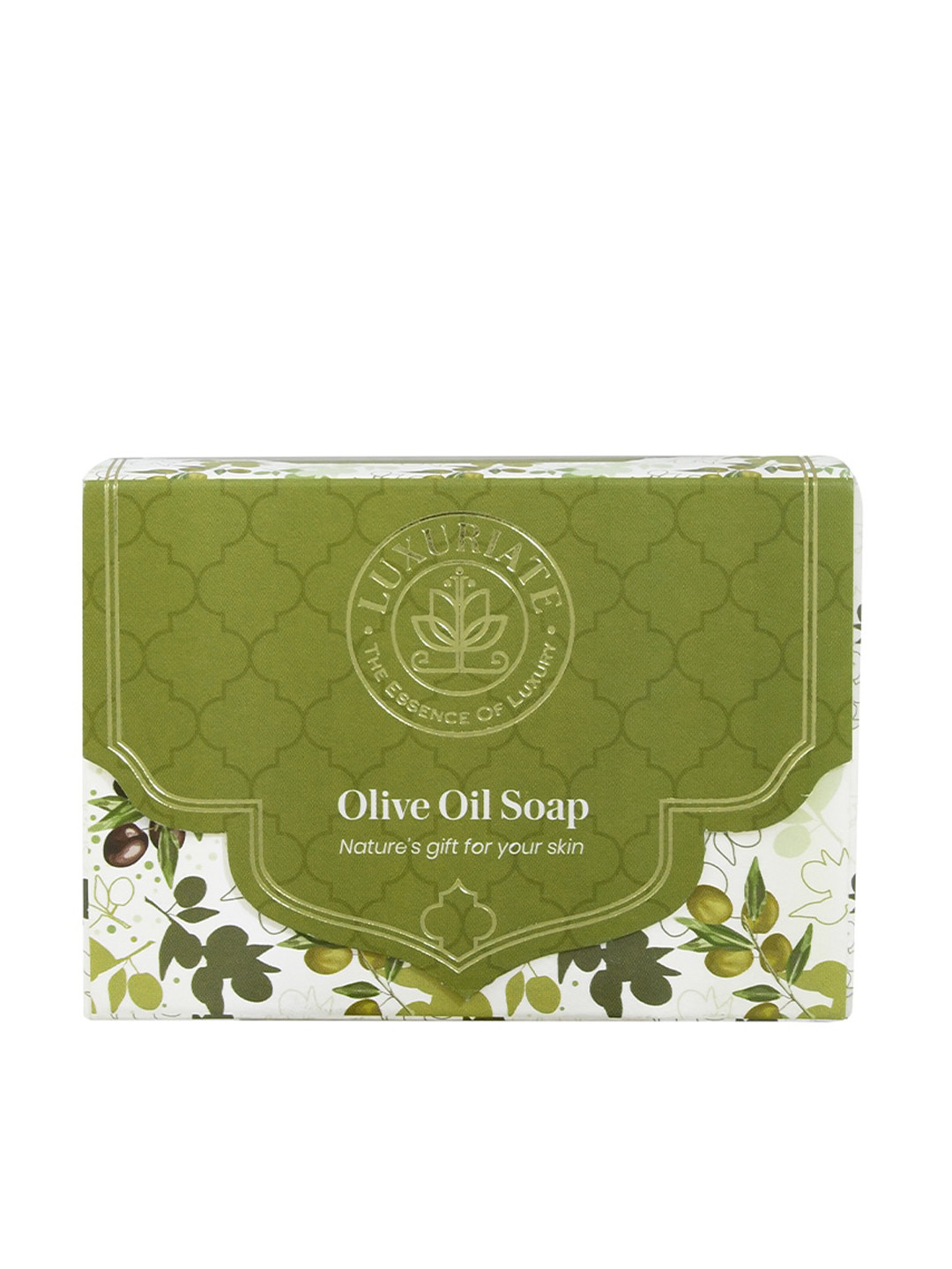 LUXURIATE Olive Oil Soap Bar for Men and Women 125 gm