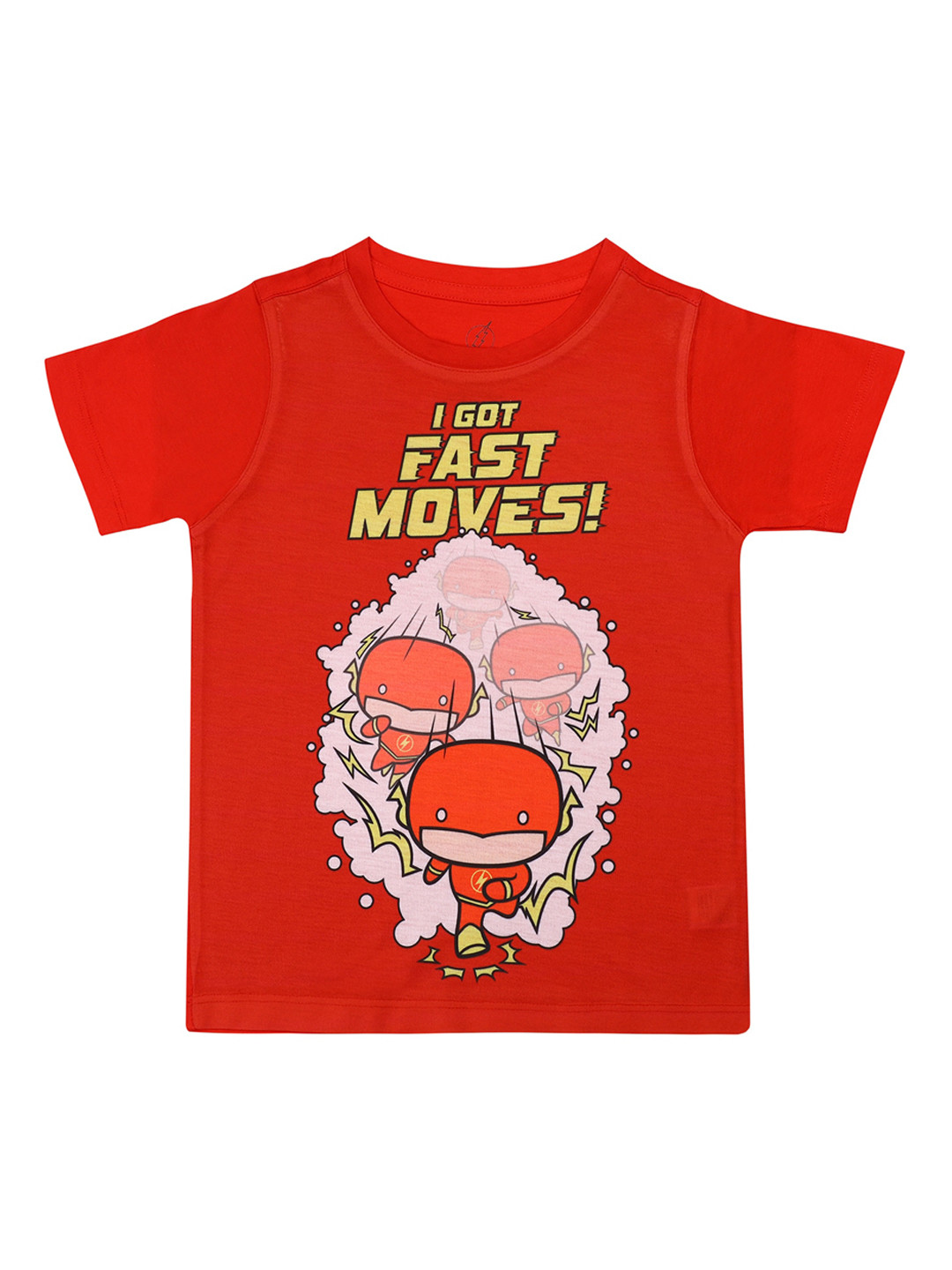 Flash Boys Red Flash Flash Printed Round Neck T-shirt