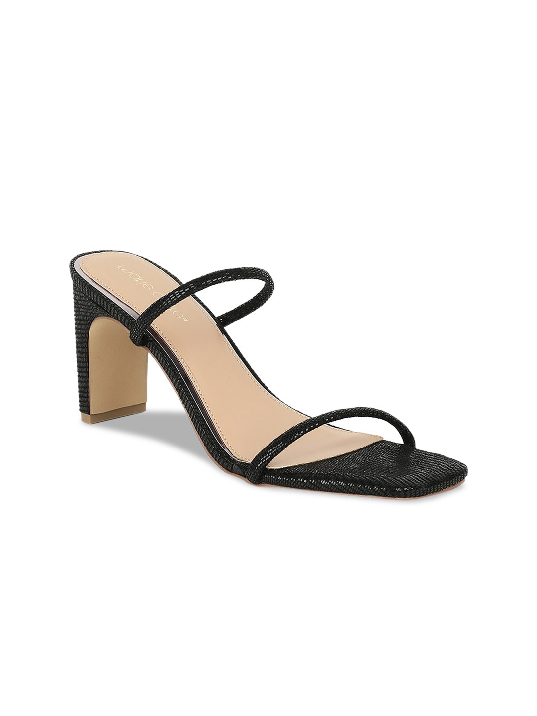 Marie Claire Women Black Solid Block Heels