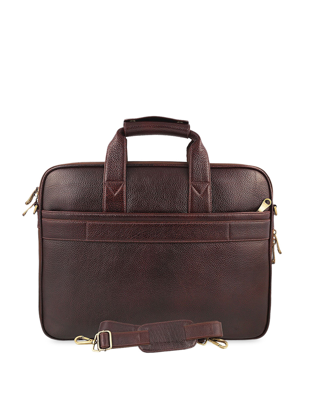 Mochi Women Brown Solid 15 Inch Laptop Bag